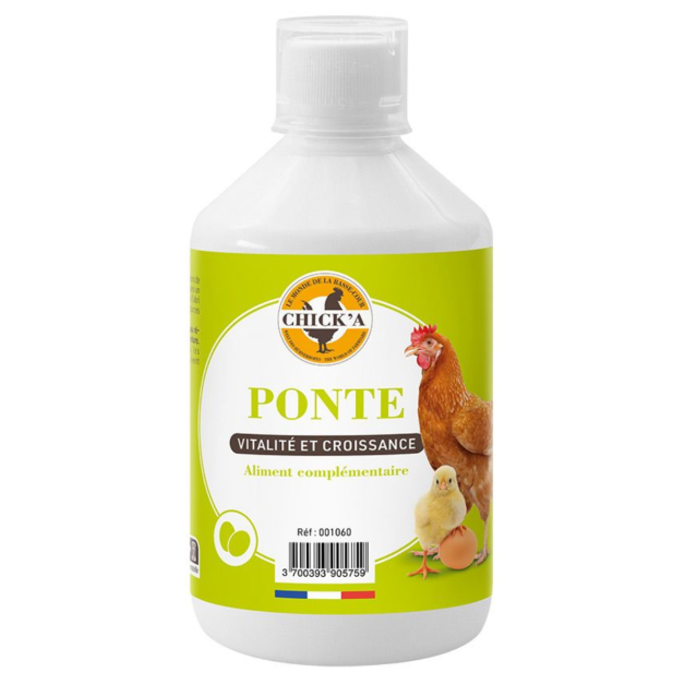 Chick’a ponte 500 ml pour une qualité de ponte optimale